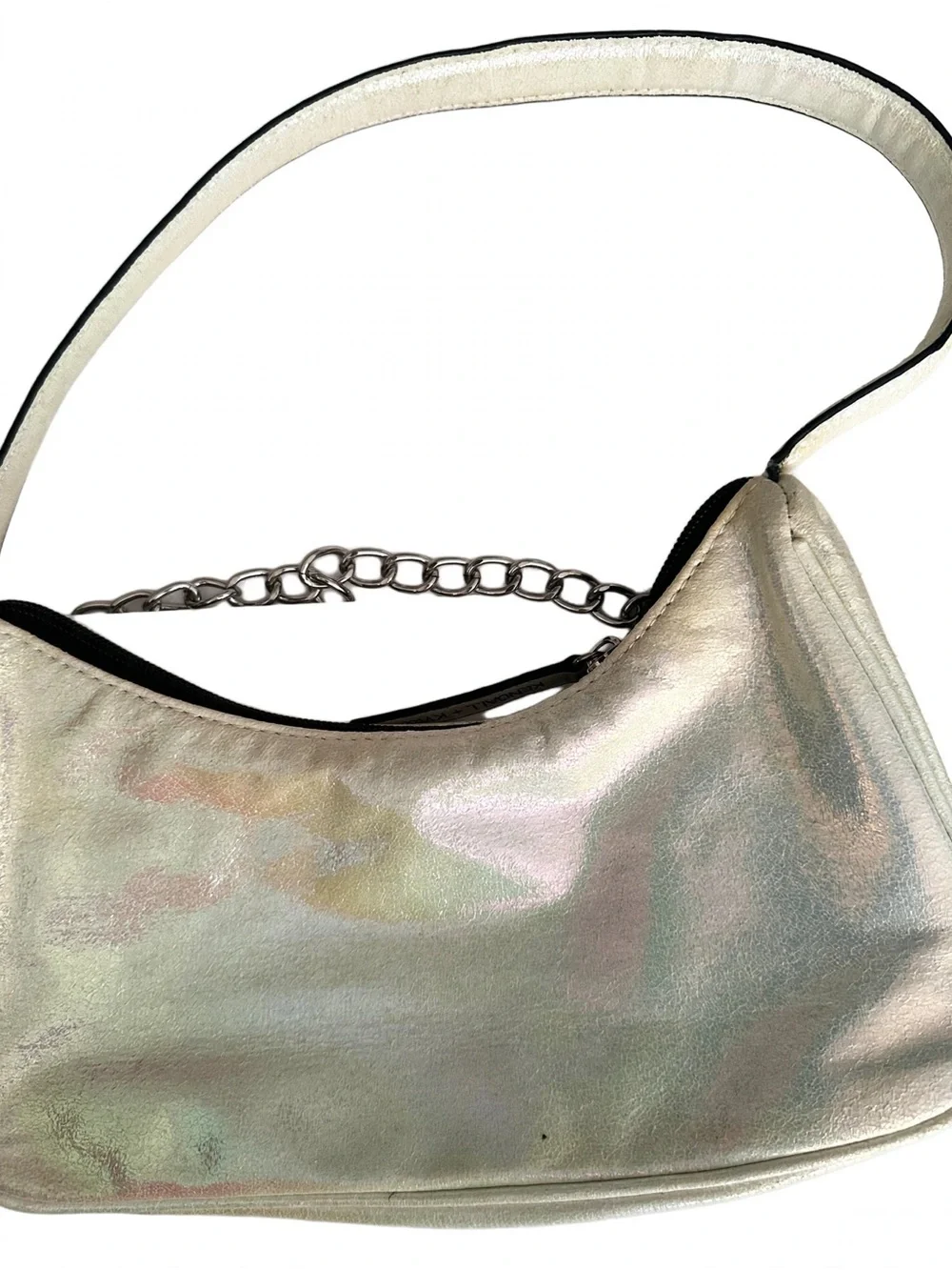 Kendall & Kylie Iridescent Hobo Shoulder Bag with Chain